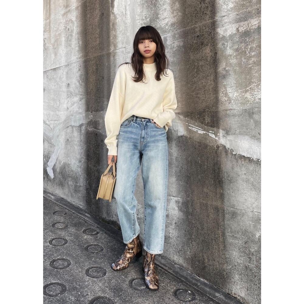 MOUSSY Just Waist Selvedge BLU Vintage Wide Tapered Jeans 010DAB11-5180 25 $425